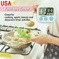 thumbnail image 5 of Small Timer Kitchen Baking Countdown Timer Student Learning Big Screen Reminder, 5 of 6