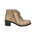 thumbnail image 2 of Easy Street Womens Becker Faux Leather Block Heel Ankle Boots, 2 of 5