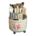 thumbnail image 1 of Makeup Brush Storage Box with Rotating Grid Design Large Capacity Cosmetic Storage Bin for Bedroom And Bathroom, 1 of 8