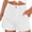 White, variant on Womens Summer Shorts Casual High Waisted Pleated Tailored Shorts with Pockets, S