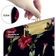 thumbnail image 4 of 12.5"x9" Vivid Floral Clipboards, Standard A4 Letter Size Nursing Clipboard with Low Profile Metal Clip Decorative Clip Board for Office Supplies,Gold, 4 of 7