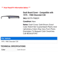 thumbnail image 2 of Dash Board Cover - Compatible with 1975 - 1980 Chevy C30 1976 1977 1978 1979, 2 of 6