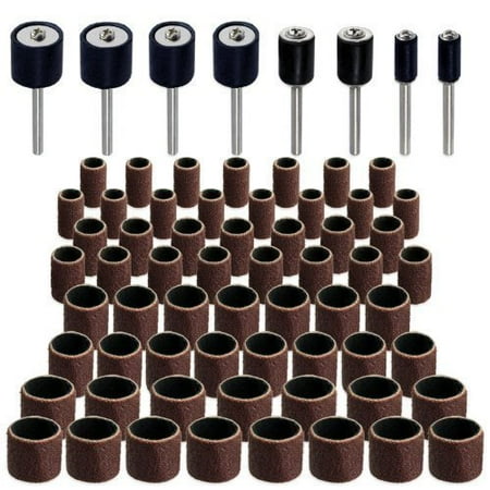 - Jumbo 51pc Drum Sanding Kit - Fits Dremel - Includes Rubber Drum Mandrels - 1/2, 3/8 & 1/4