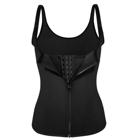 

FANNYC Women s Underbust Corset Waist Trainer Cincher Steel Boned Body Shaper Vest Tummy Control Slimming Sweat Sauna Suit Sport Workout Tank Top Shapewear