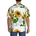thumbnail image 3 of Kdxio Men'S Hawaiian Shirt For Men Short Sleeve Shirt Plump Sunflower And Sketch Summer Casual Holiday Beach Button Down T-Shirts, 3 of 5