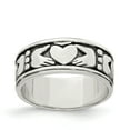 thumbnail image 1 of 925 Sterling Silver Claddagh Design Ring, 1 of 2