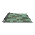 thumbnail image 2 of Ahgly Company Indoor Rectangle Checkered Light Blue Modern Area Rugs, 8' x 12', 2 of 4