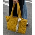 thumbnail image 4 of Kukuzhu Quilted Shoulder Tote Bag for Women Padding Down Cotton Hobo Bag Solid Retro Casual Cute Handbag Clutch, 4 of 7