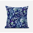 thumbnail image 1 of HomeRoots 411683 Coussin de 20 Po en Daim Printanier&44; Bleu Foncé & Violet, 1 of 1