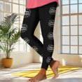 thumbnail image 5 of Ninixx Womens Christmas Funny Printed Leggings High Waisted Stretch Full Length Yoga Pants Holiday Casual Workout Pants, 5 of 9