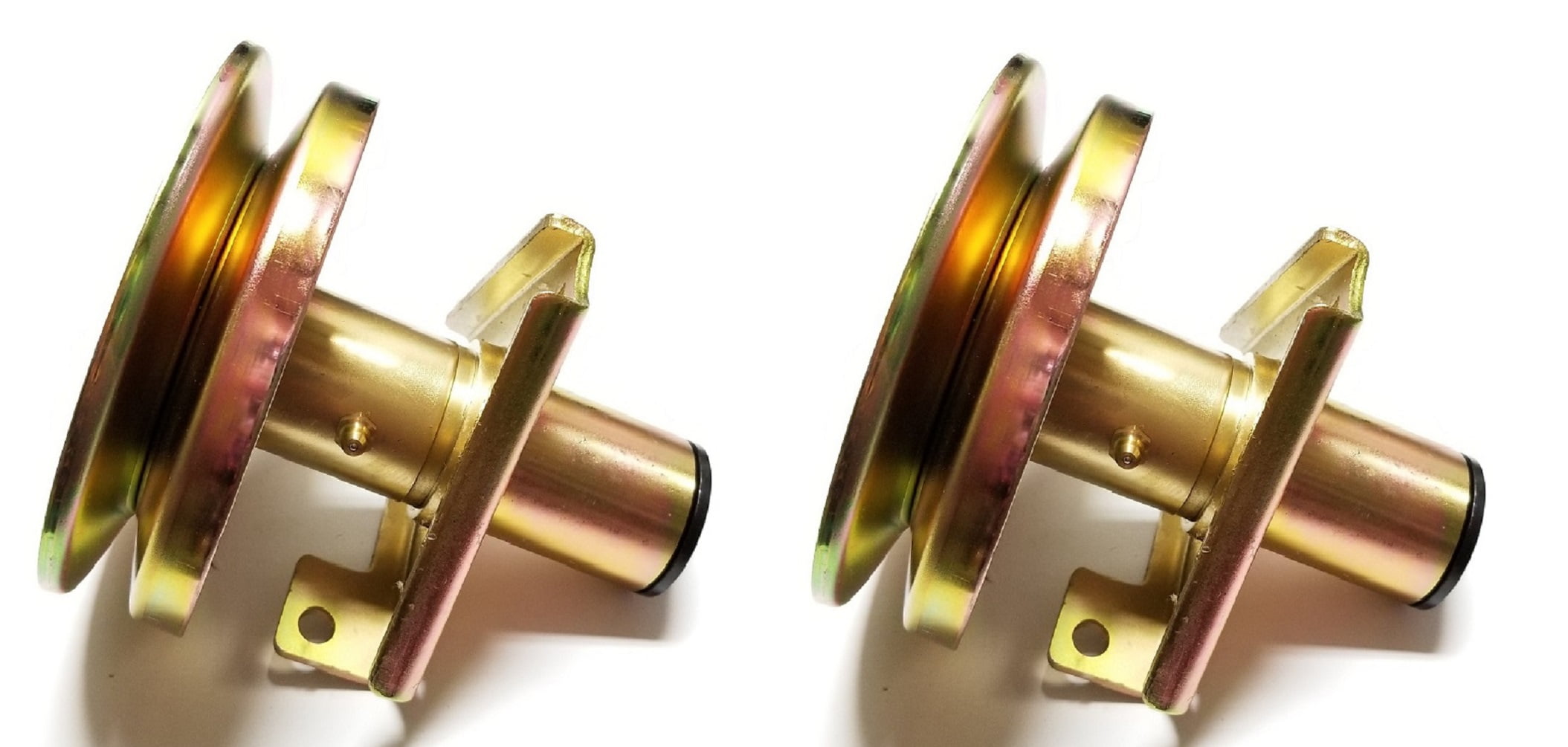 2 Spindle Assemblies Replaces John Deere AM128048 AM126112, Has Grease