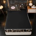 thumbnail image 4 of Erosebridal Lucky 8 Zipper Twin Comforter Sets 4-Piece, Blush Leopard Front, Black Reversible Back, 4 of 7