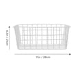 thumbnail image 2 of 2Pcs Metal Freezer Organizer Freezer Wire Basket Freezer Storage Bin Fruit Vegetable Basket, 2 of 6