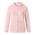 thumbnail image 5 of Dezsed Lightweight Zip Up Hoodies for Women Hooded Sweatshirts Long Sleeve Thin Jacket with Zipper C L, 5 of 5