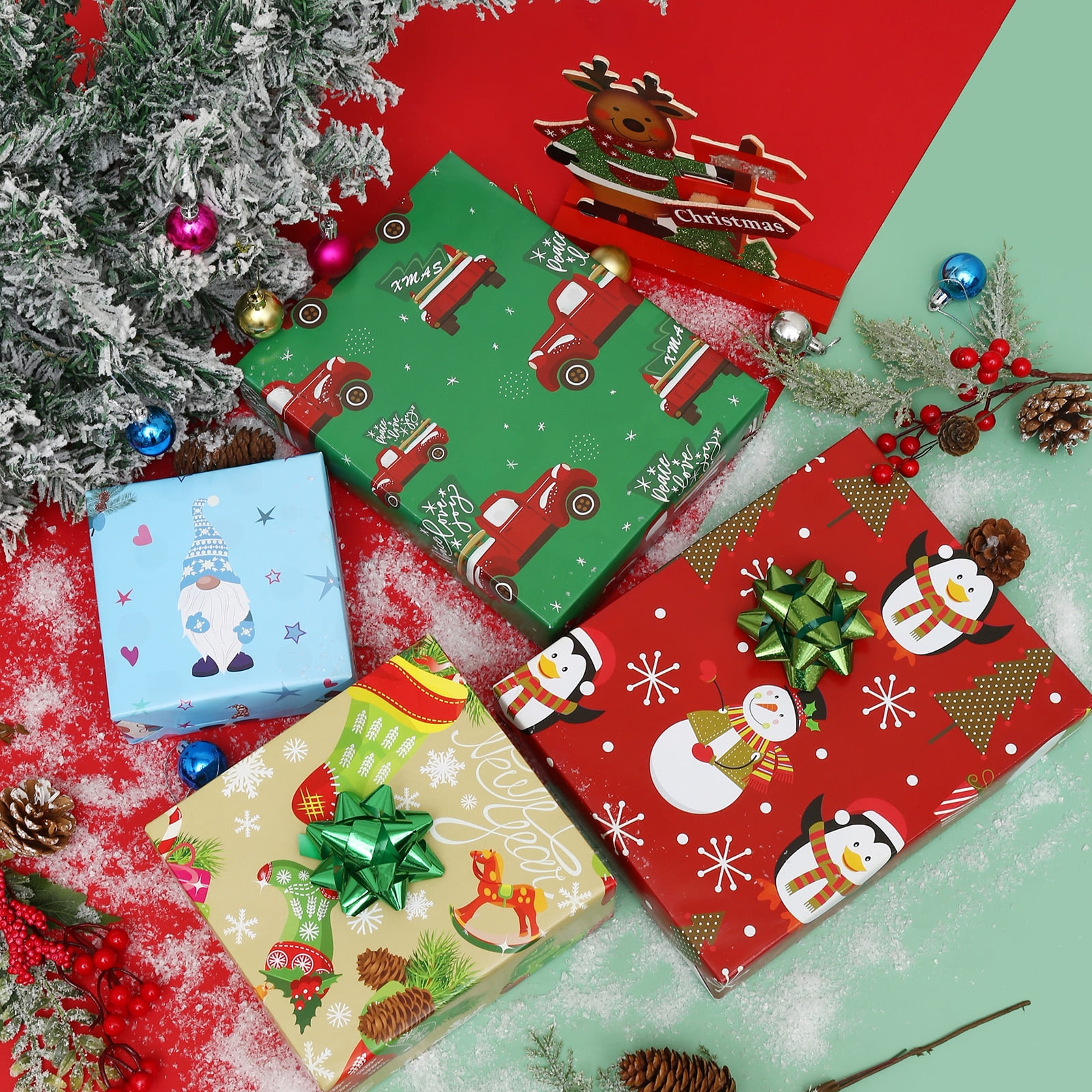 Baby Penguin Christmas Wrapping Paper Set – Clara And Macy - View #11