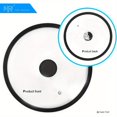 thumbnail image 2 of Silicon Glass Lid for PotPan Skillet Fits 8.5 22CM Cookware Silicon lid Dishwasher Safe Replacement Lid Vented Tempered Glass with Heat Resistant Silicone Rim By Black 1 Pack, 2 of 9
