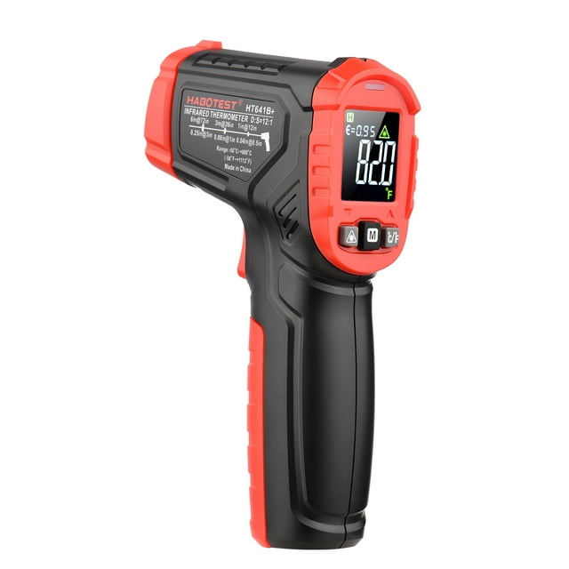 HABOTEST HT641A+ Termómetro infrarrojo -58~1112°F Pistola de temperatura de calor digital de mano s Lepmerk Termómetros
