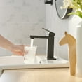 thumbnail image 5 of Single Hole Single-Handle Bathroom Faucet in Matte Black, 5 of 15