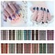 thumbnail image 2 of Tiras de esmalte con degradado y purpurina, láminas autoadhesivas para uñas, pegatinas de colores para uñas, 14 envolturas, 2 of 8