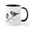 White/Black Inside, variant on CafePress - Chickadee Song Bird Mugs - 11 oz Ceramic Mug - Novelty Coffee Tea Cup