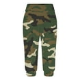 thumbnail image 5 of Capri Sweatpants for Women Summer Casual Outdoor Pull-Up Camo Print Joggers Trousers with Pocket Wide Leg Workout Pants, Multicolor, L, 5 of 6