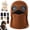 Caramel, variant on Ribbed Knit Balaclava Beanie with Goggle-Style Eye Panels Stocking Knitted Unisex Winter Ski Hat Built in Goggles Comfy Warm Outdoor Cycling Skiing Hiking Covers Head Neck Face