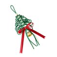 thumbnail image 1 of Christmas Árbol Colgante Adorno Decorativo con Campana Elaborado a Mano en Cuerda Y Metal Apto para Decorar Árboles Paredes Ventanas Y para Regalar en Verde, 1 of 8