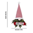 thumbnail image 3 of Vikakiooze Christmas Dwarf Door Hanging Faceless Doll Christmas Decoration Wreath 2023, 3 of 9