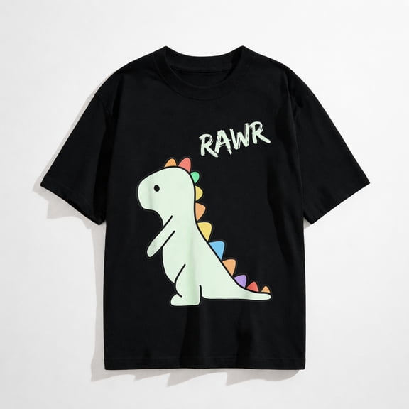 Cute Dino Rawr Dinosaur Roaring Funny Dino Cartoon T-Shirt