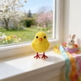 thumbnail image 5 of Yrmaups Easter Chick Decorations, 6 Pack Flocked Chicks, Small Yellow Chick Ornaments for Spring Table, Fluffy little one Chicks, Easter Basket Fillers, Farmhouse Decor, Cute Figurines for Party, 5 of 8