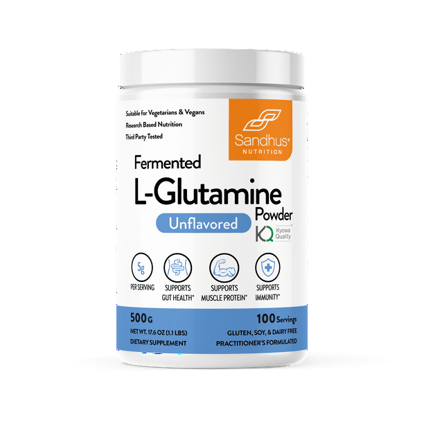 Sandhu's LGlutamine Powder for Gut Health, Immune and Muscle Support