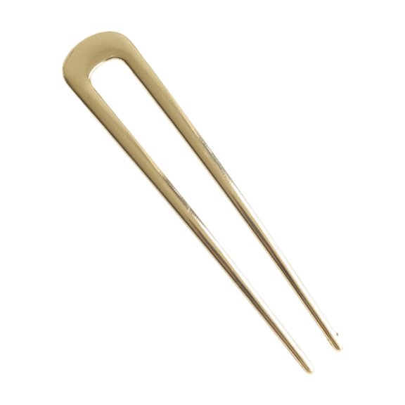 Elegant French U Shaped Metal Hair Clip Fork for Women's Hairstyles and Secure Updos