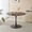 Grey, variant on DRNANLIT 42.1" White Tulip Table, Mid-Century Round Dining Table, Metal Legs, Seats 4-6