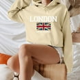thumbnail image 5 of yunLCZ Women Blouses Womens Hoodies Oversized Sweatshirts Pullover Fleece Sweaters Long Sleeve Winter Fall Outfits Fashion Y2k Clothes Polyester Khaki M, 5 of 5