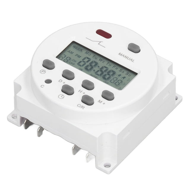 Programmable Timers, Plug In Wiring Electronic Timer LCD Display Multifunctional For Lighting System For Home Appliances AC220-240V