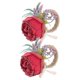 thumbnail image 5 of AURARMLET 2Ud Decorativos De Servilleta Con Rosa Artificial Para Restaurantes Y Celebraciones, 5 of 8