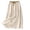 A-Beige, variant on Cotton Linen Skirt for Women with Pockets Casual Flowy Swing Elastic High Waist A-Line Split Long Boho Skirts,Beige,Women's M-XXL