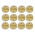 thumbnail image 1 of 12 Juegos De Base Redonda Con Broche Cabujones En dorado Hugo Pin de broche de mujer, 1 of 10