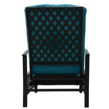 KOZYARD  Adjustable Patio Reclining Lounge Chair Blue