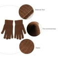 thumbnail image 3 of BERTDOMD 2 Pairs Winter Warm Knitted Gloves Flexible Full Finger Gloves Thicken Gloves, 3 of 5