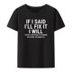 thumbnail image 1 of Si dijera que lo arreglaré, lo haré, camiseta divertida de mecánico de manitas, ropa de verano para hombres, ropa para hombre, camiseta de manga corta, tops, 1 of 7