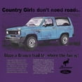 thumbnail image 3 of Ford Bronco Country Girls Don't Need Roads Sweatshirt Vintage Truck Fan 4x4 Off Road Adventure Classic Car Hoodie, 3 of 7