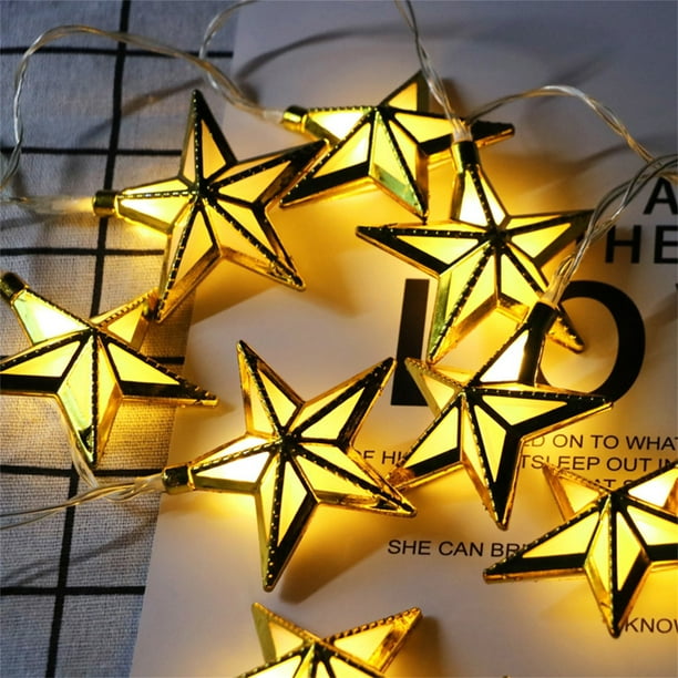 Ganfancp 10 Led Ramadans Eids String Lights 65Inch-Lamp Home Decor Led String Lights Indoor Outdoor For Home Garden Decoration Ofertas y Liquidaciones 1X Cuerda de Luces
