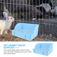 thumbnail image 4 of Caja de baño para mascotas, fácil de limpiar, para conejos, orinal para mascotas, caja de arena grande, 4 of 7