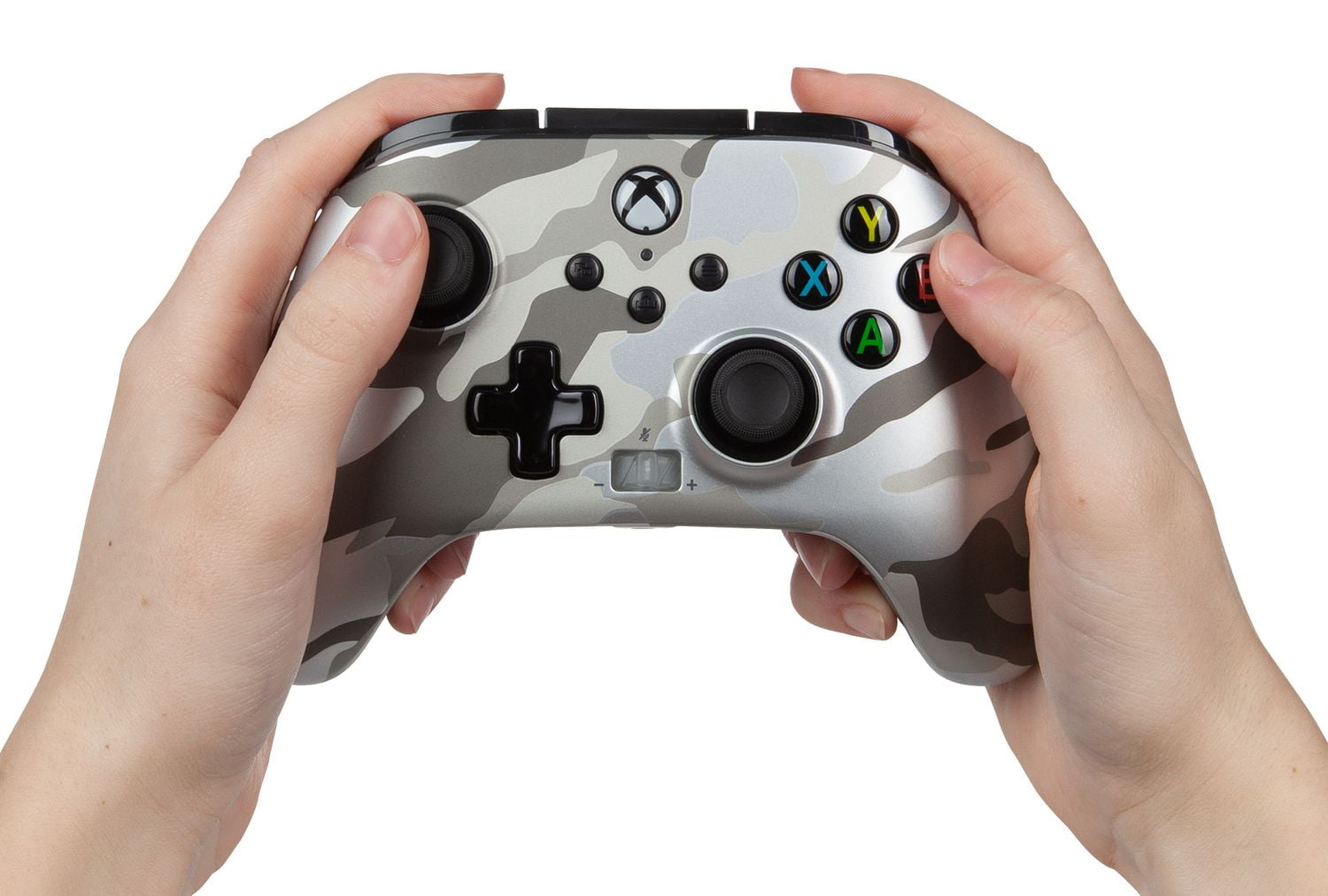 Manette filaire améliorée PowerA pour Xbox – Metallic White Camo Xbox Series X