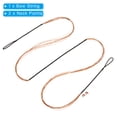 thumbnail image 3 of Bow String Replacement,12 Strands Recurve Bowstring with Nock Point for AMO 57" Black Orange, 3 of 6