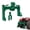 Green, variant on 3 Point Quick Hitch for Category 1 Tractors, Upgrade Versatile Adapter with 3000 Lbs Capacity, 2" Receiver & 5-Level Adjustable Bolt