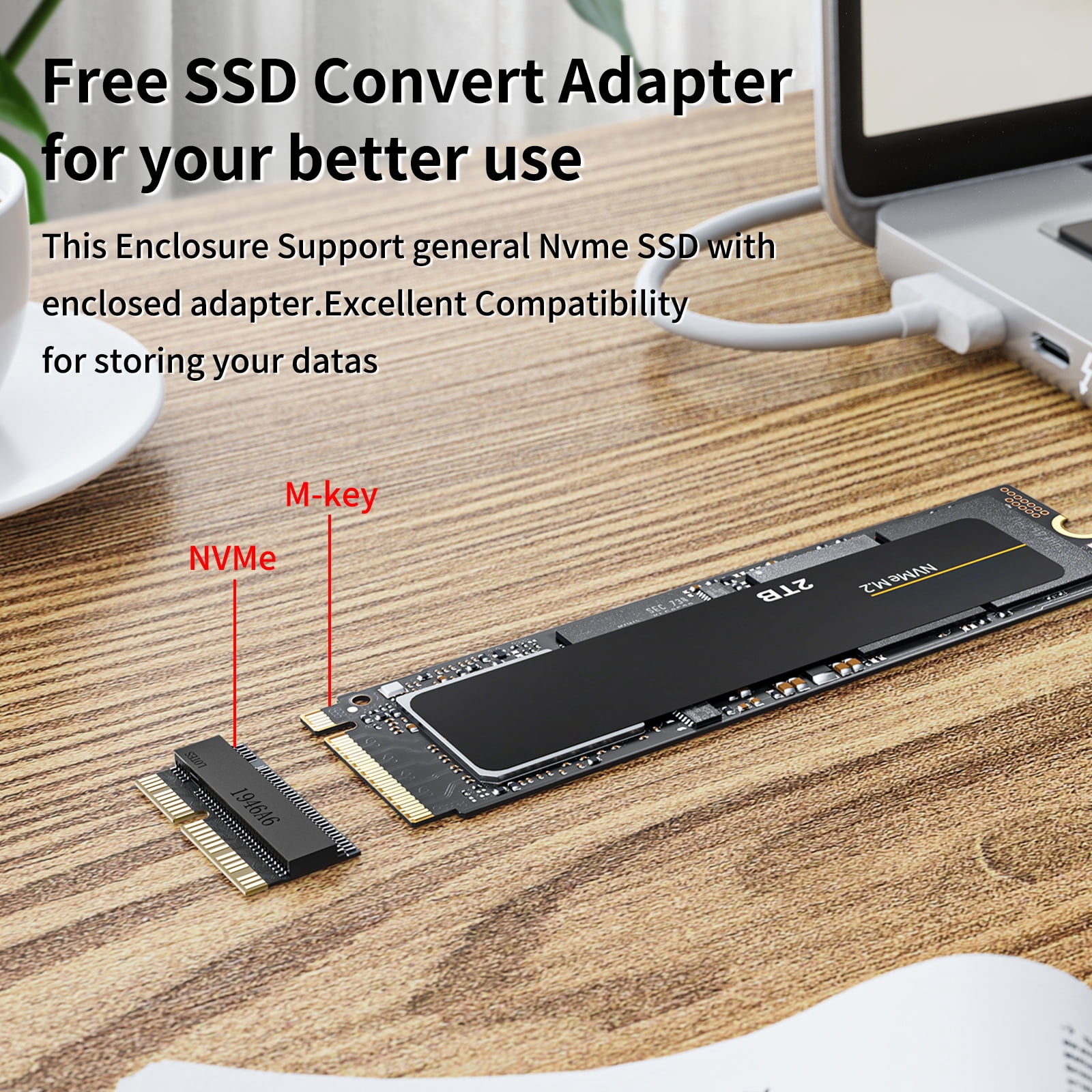 ACASIS 20Gbps External Storage Enclosure for MacBook Air/Pro/iMac 2013-2017 M.2 NVMe SSD