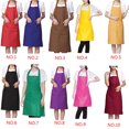 thumbnail image 1 of Tablier Col Halter Design Simple Couleur Unie Polyester Tablier Serveur Col Halter Baker Chefs Bavoir Complet Poche avant, 1 of 6