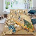 thumbnail image 1 of Juego de Cama Flores Blancas Funda Nórdica King Azul Floral Animal Fundas Nórdicas, 1 of 6